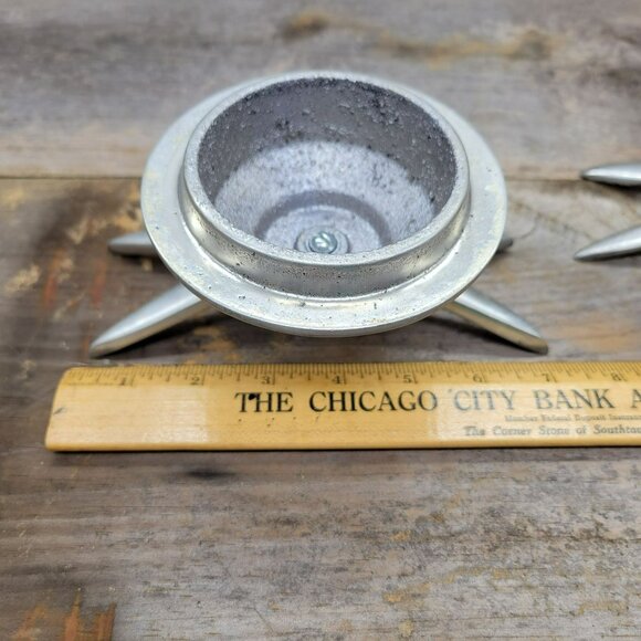 Modernistic Dragonfly Massive Chrome Metal Lid Jar Topper Industrial - Picture 7 of 14